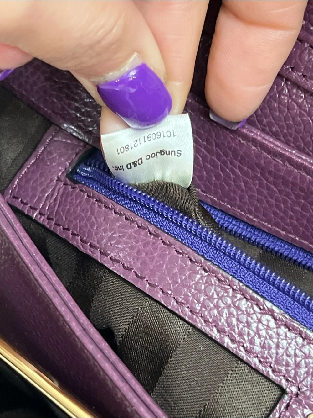 AUTH MCM PURPLE SHOULDER BAG